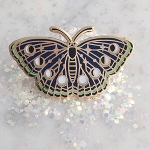 Night Butterfly Enamel Pin 🦋